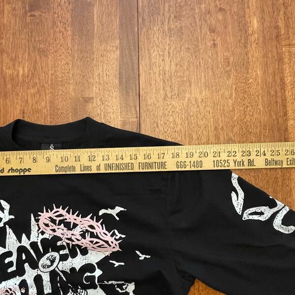 Sackrifices Heaven Calling Enter The Gates Graphic Long Sleeve Shirt Tee Black L - Picture 12 of 13